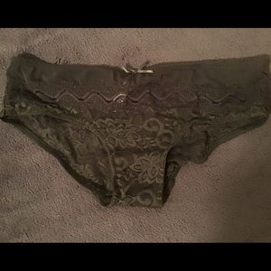 Green lace underwear